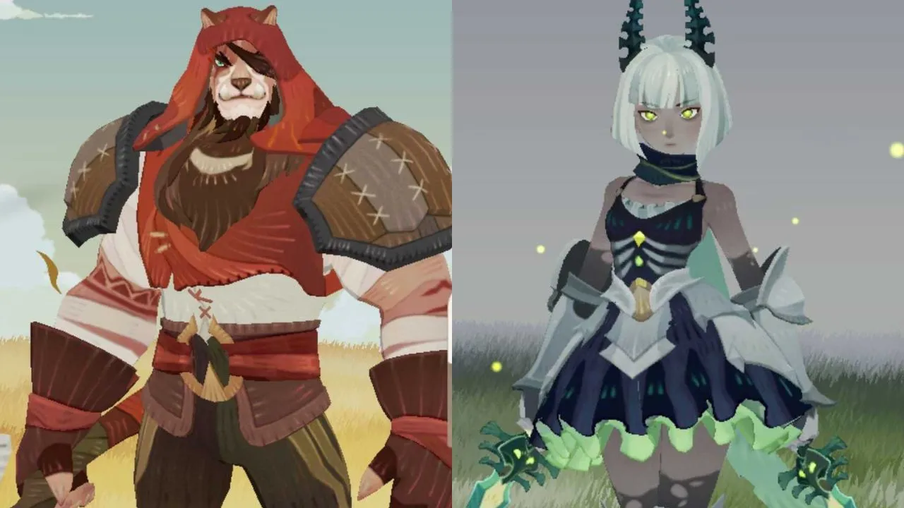 Kruger and Silvina side by side in their hero animations.