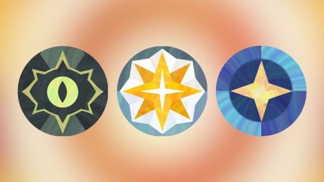 The Graveborn, Celestial, and Lightbearer Faction icons side by side on an orange and white background.