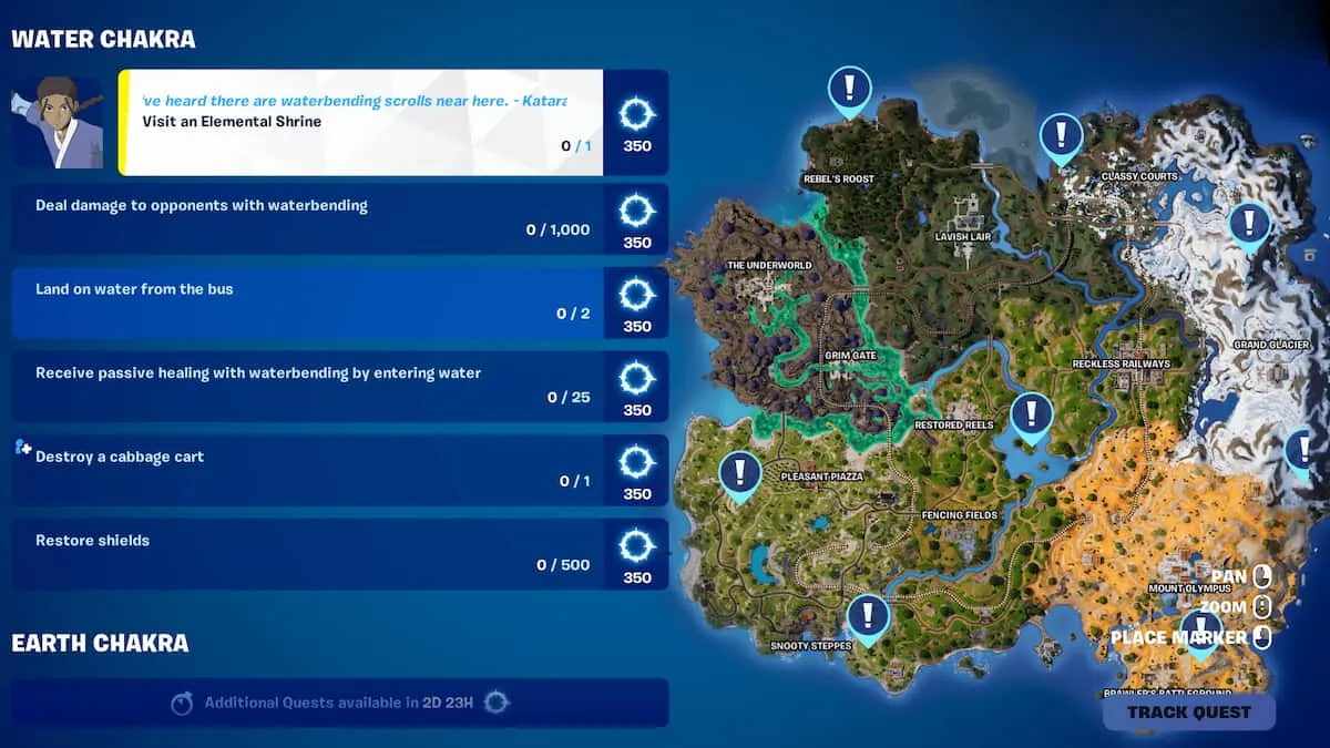 All Elemental Shrine locations in Fortnite.