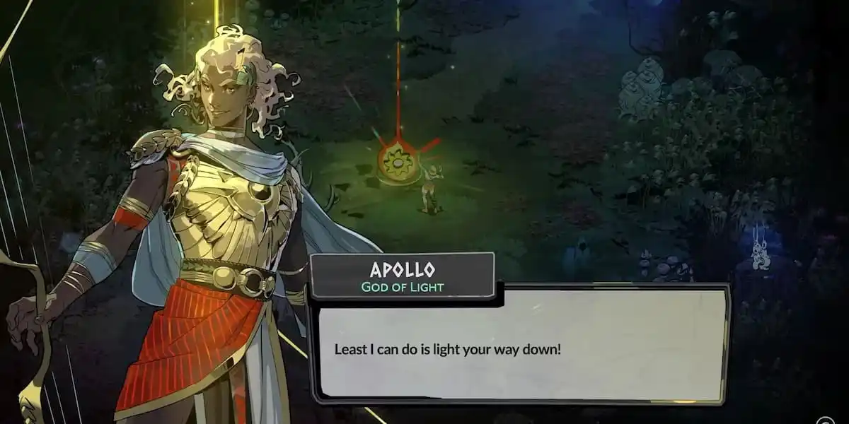 An image of the character Apollo from Hades 2