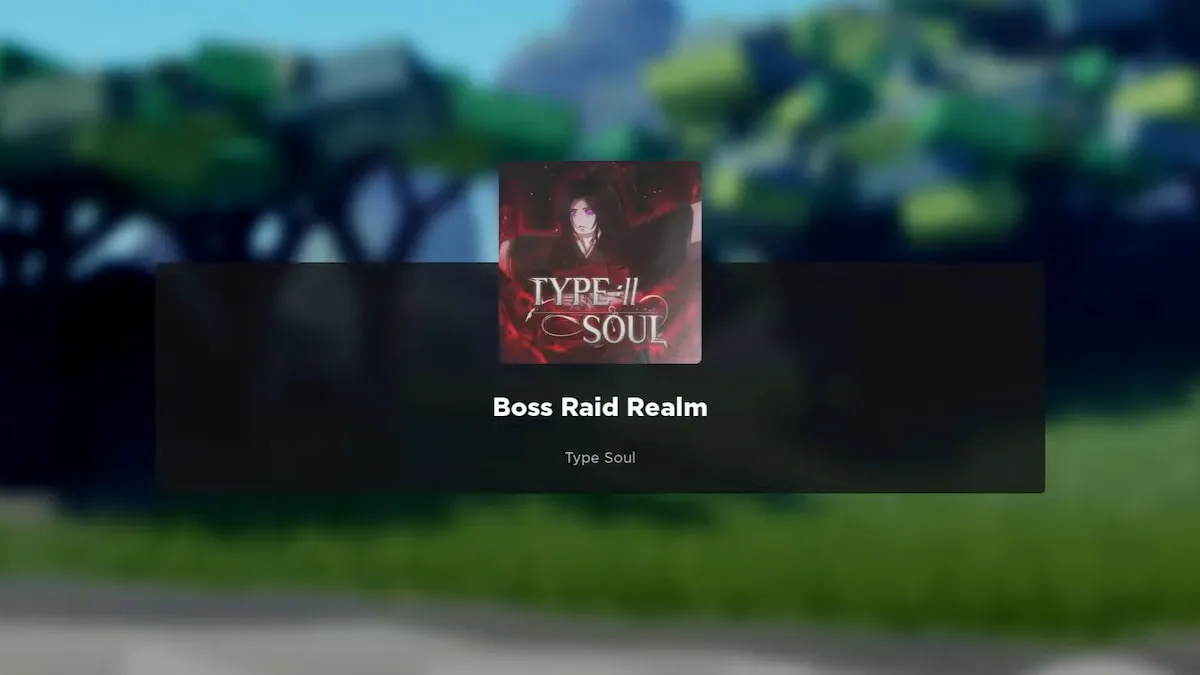 The Boss Raid Realm in Roblox Type Soul.