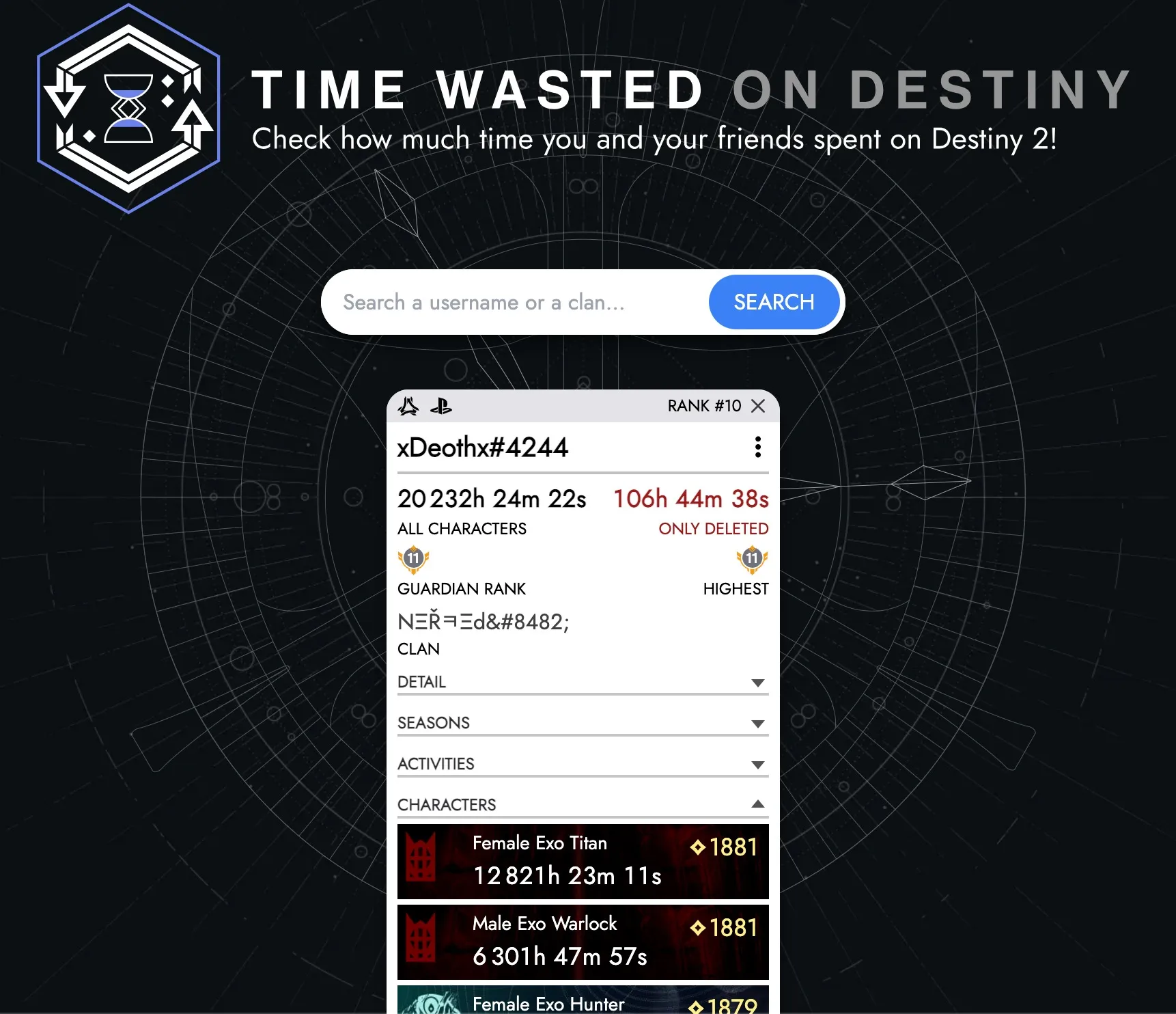 How to check how many hours you’ve spent playing Destiny 2