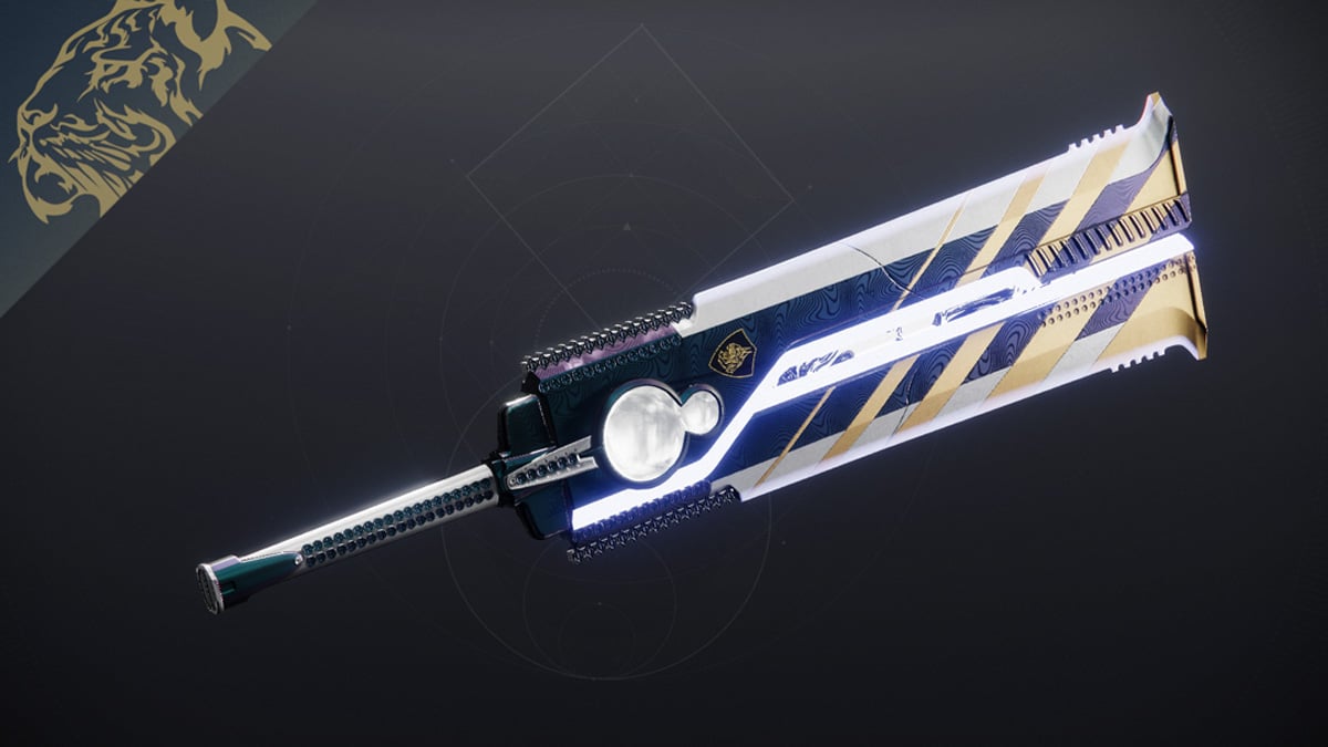 The BRAVE variant of the Falling Guillotine sword in Destiny 2.