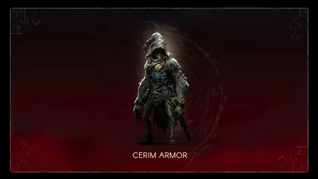 cerim armor set for early access in no rest for the  wicked