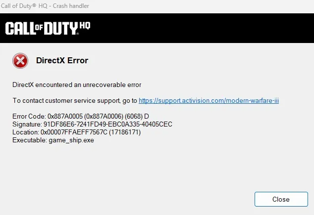 How to fix error code 0x887a0005 in MW3