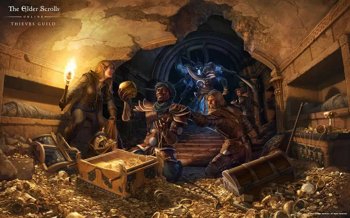 Elder Scrolls Online art for the Thieves Guild expansion.