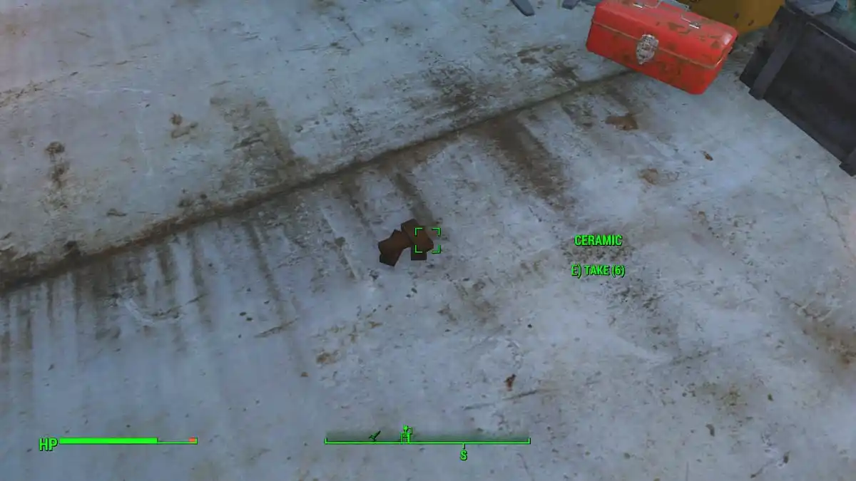 Ceramic on the ground in Fallout 4.