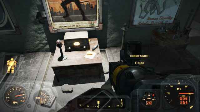 Connie's note on the table  in Fallout 4