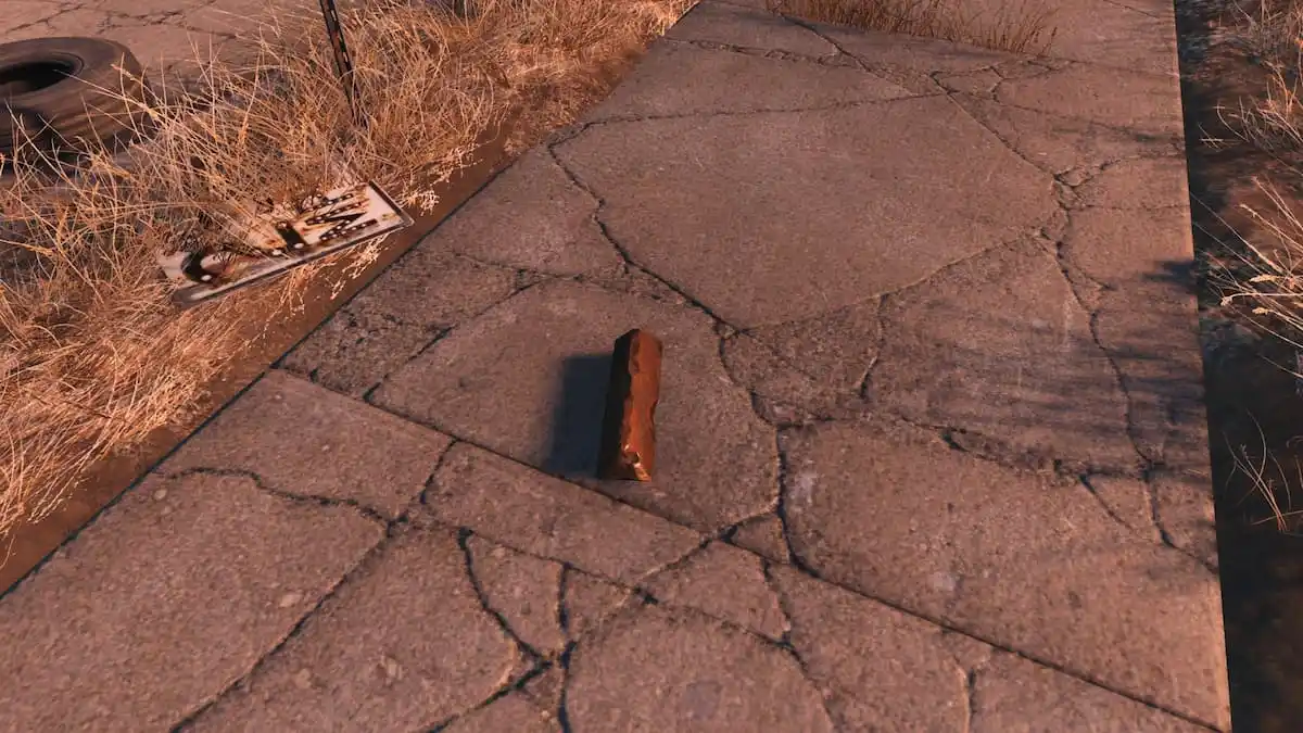 Copper bar on the ground in Fallout 4