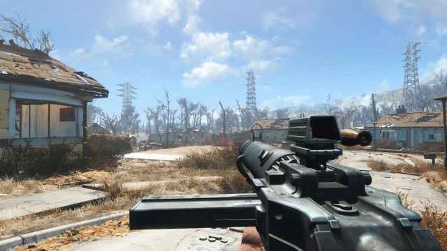 A view of the Sanctuary outpost in Fallout 4