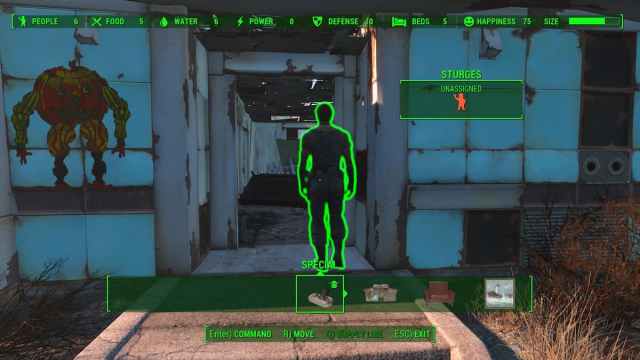 Sturges walking in the hallway in Fallout 4