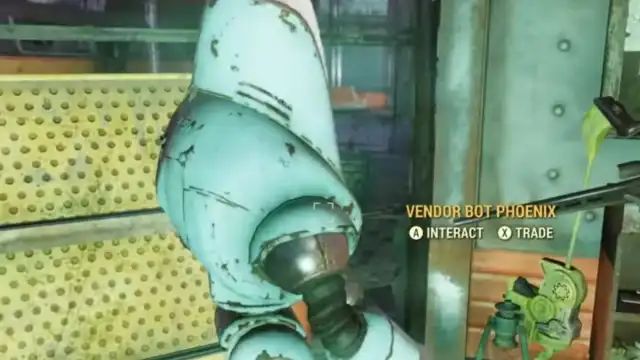 A Protectron vendor named Phoenix in Fallout 76.