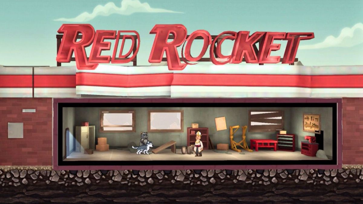 Red Rocket room in the wastelands in fallout shelter