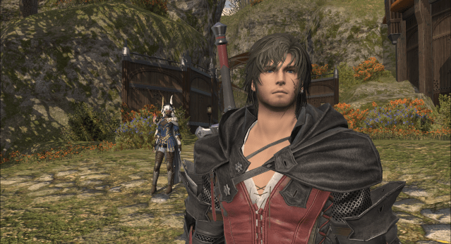Clive Rosfield looks out at Gridania in Final Fantasy XIV.