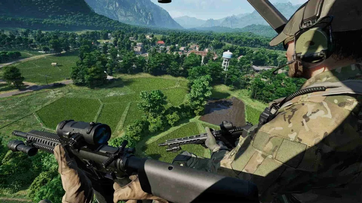 gray zone warfare players in helicopter