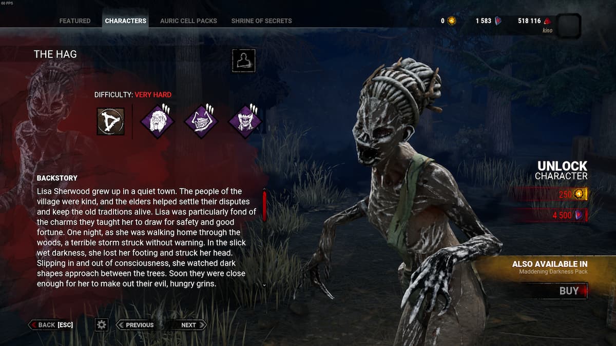 Overview of The Hag in Dead by Daylight.
