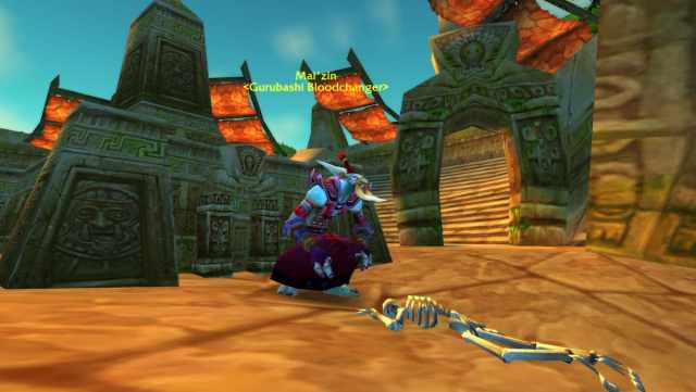 Mai'zin in the Gurubashi Arena during the Blood Moon event in WoW Classic SoD