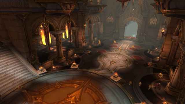An image of a dungeon in Harrowfall, a new zone in WoW The War Within