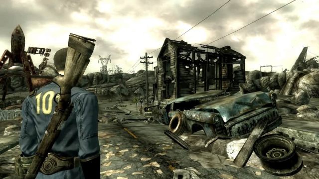 The Lone Wanderer in the Capital Wasteland in Fallout 3