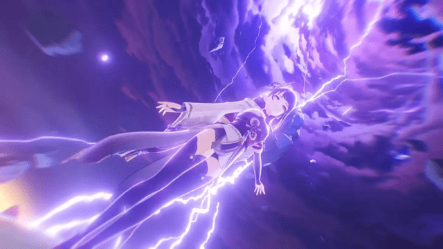 Electro energy flows through Raiden's body.