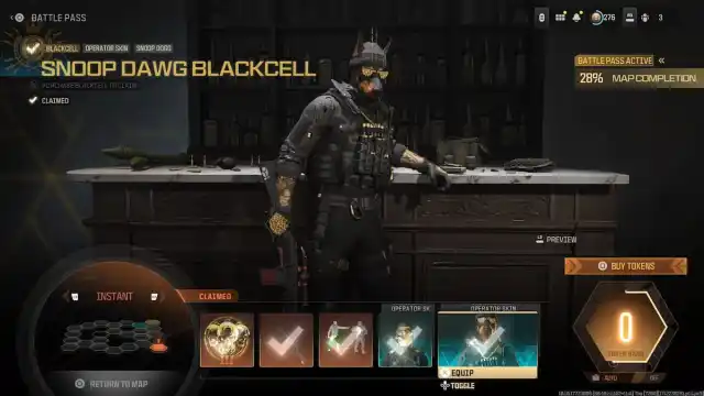 Snoop Dawg BlackCell skin in MW3