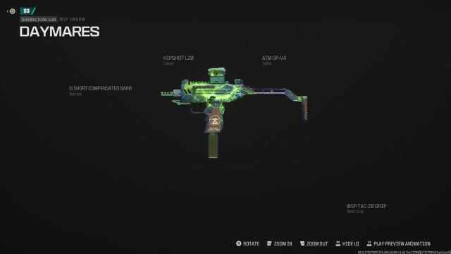 Daymares SMG blueprint in MW3