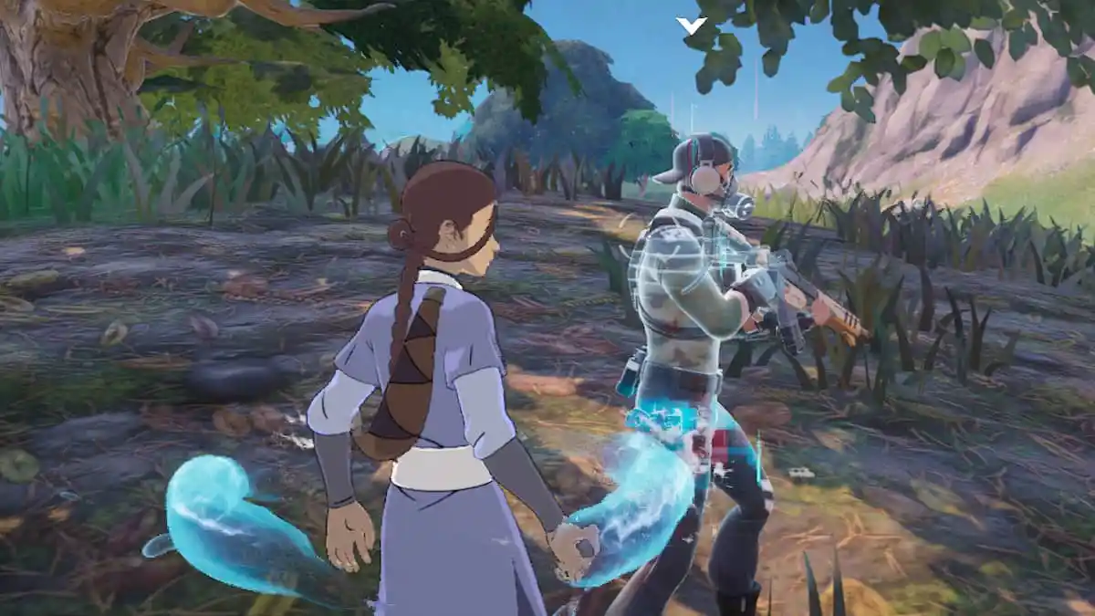 Katara with a Supply Specialist in Fortnite.