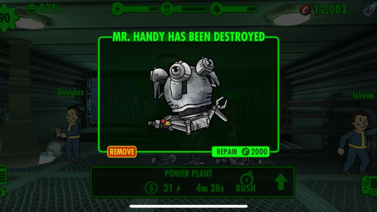 How to heal Mr. Handy in Fallout Shelter