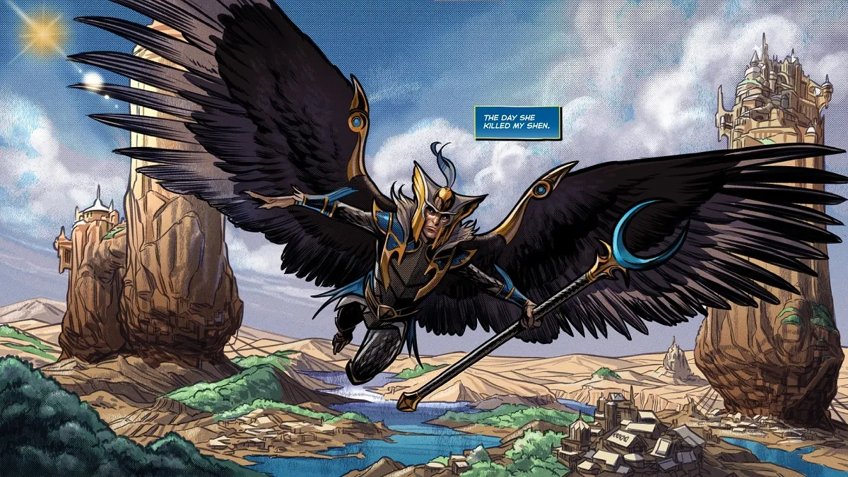 Skywrath Mage in Dota 2's Crownfall Comic.