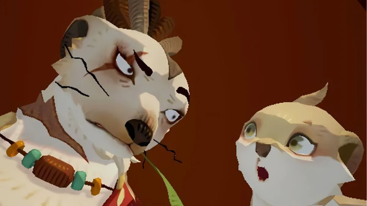 Smokey and Meerky looking at each other in their ultimate animation in AFK Journey.