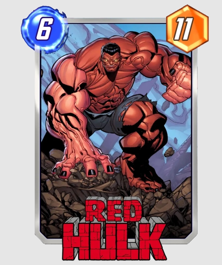 Red Hulk Marvel Snap card