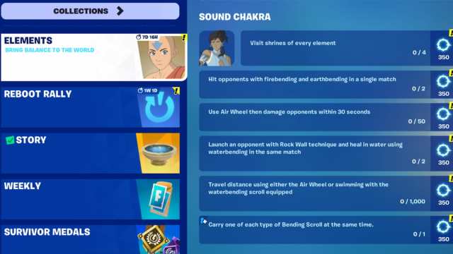 All Sound Chakra quests in Fortnite.
