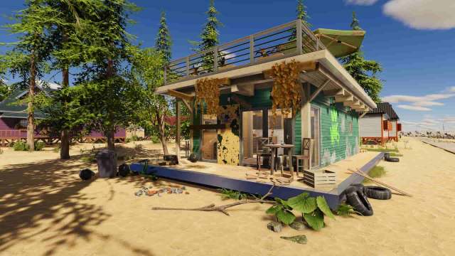 A beach shack in House Flipper 2