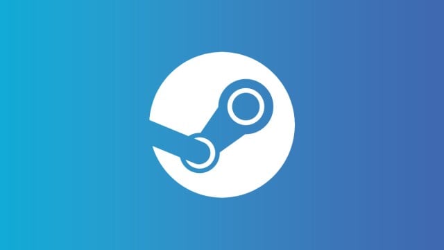 The Steam logo in white on a blue gradient background.