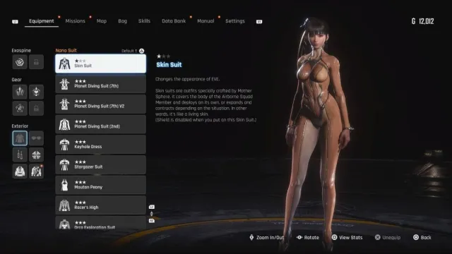 Eve's skin suit description stellar blade