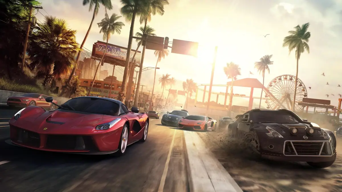 Promotional image showing cars in The Crew.