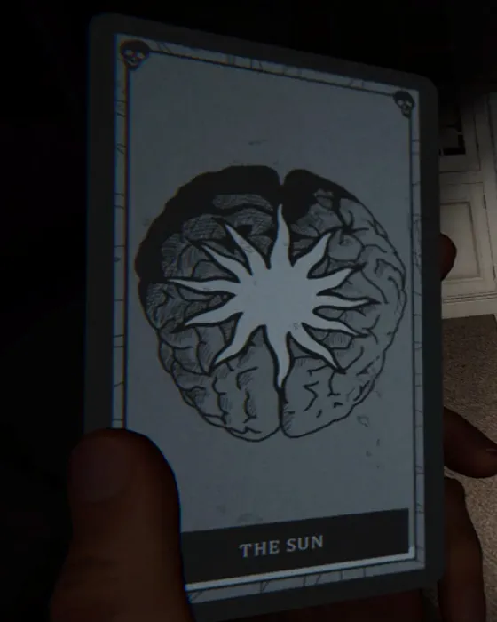 The Sun card in Phasmophobia. 