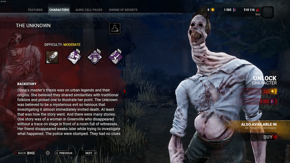 The Unknown killer from Dead by Daylight.