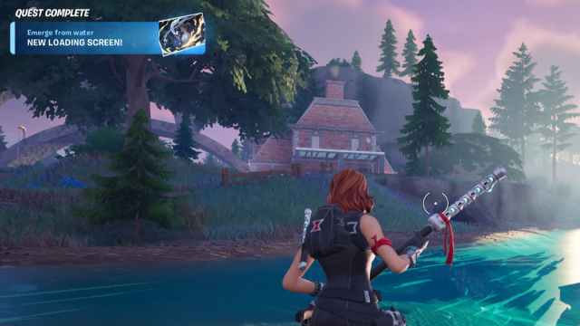 The emerge from the water quest completed and a Korra loading screen unlocked in Fortnite.