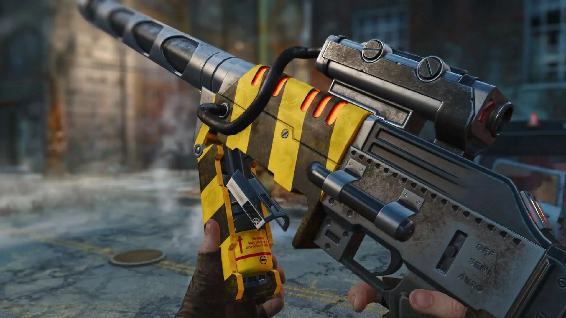 The Wattz Laser Rifle in Fallout 4.