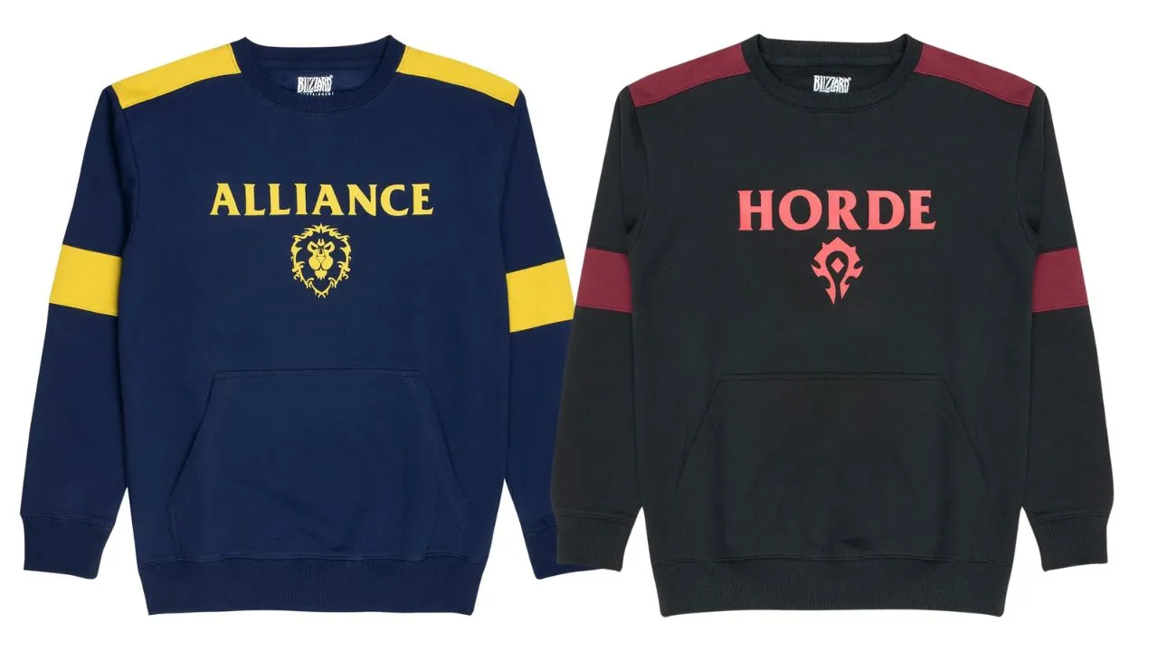 Two faction crewneck sweaters for wow 