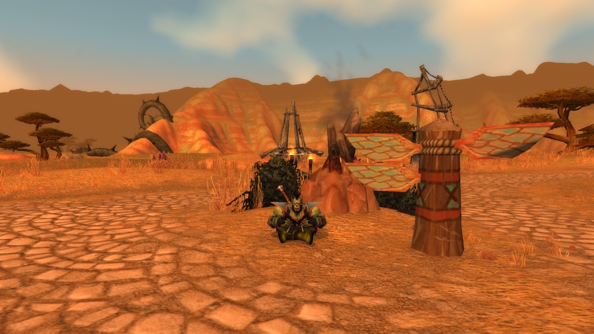 Image of an Orc in the Barrens in WoW SoD.