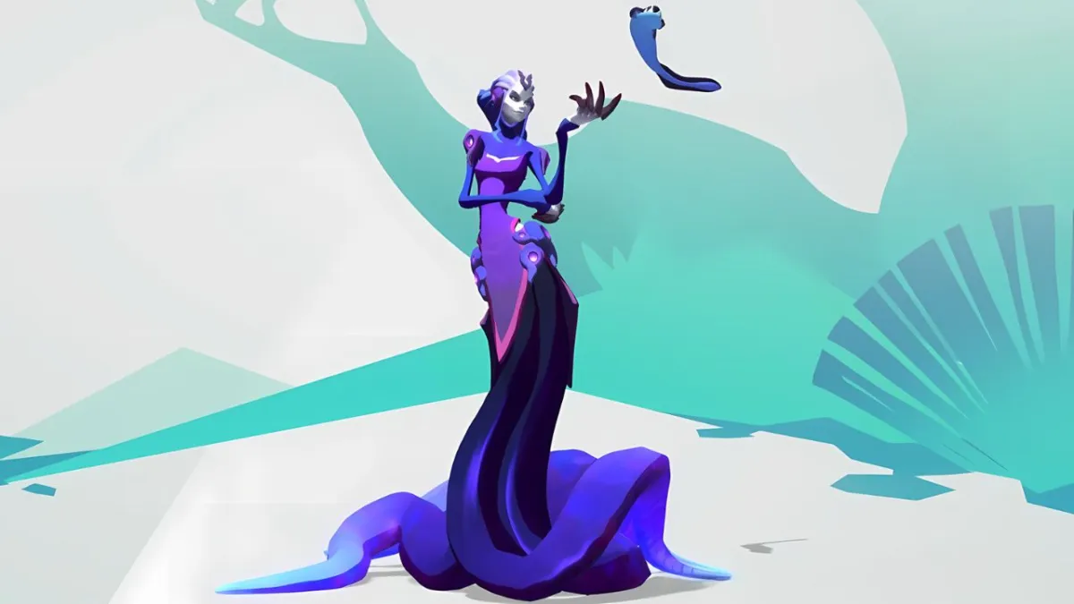 Xenobia in her standard pose in Gigantic: Rampage Edition