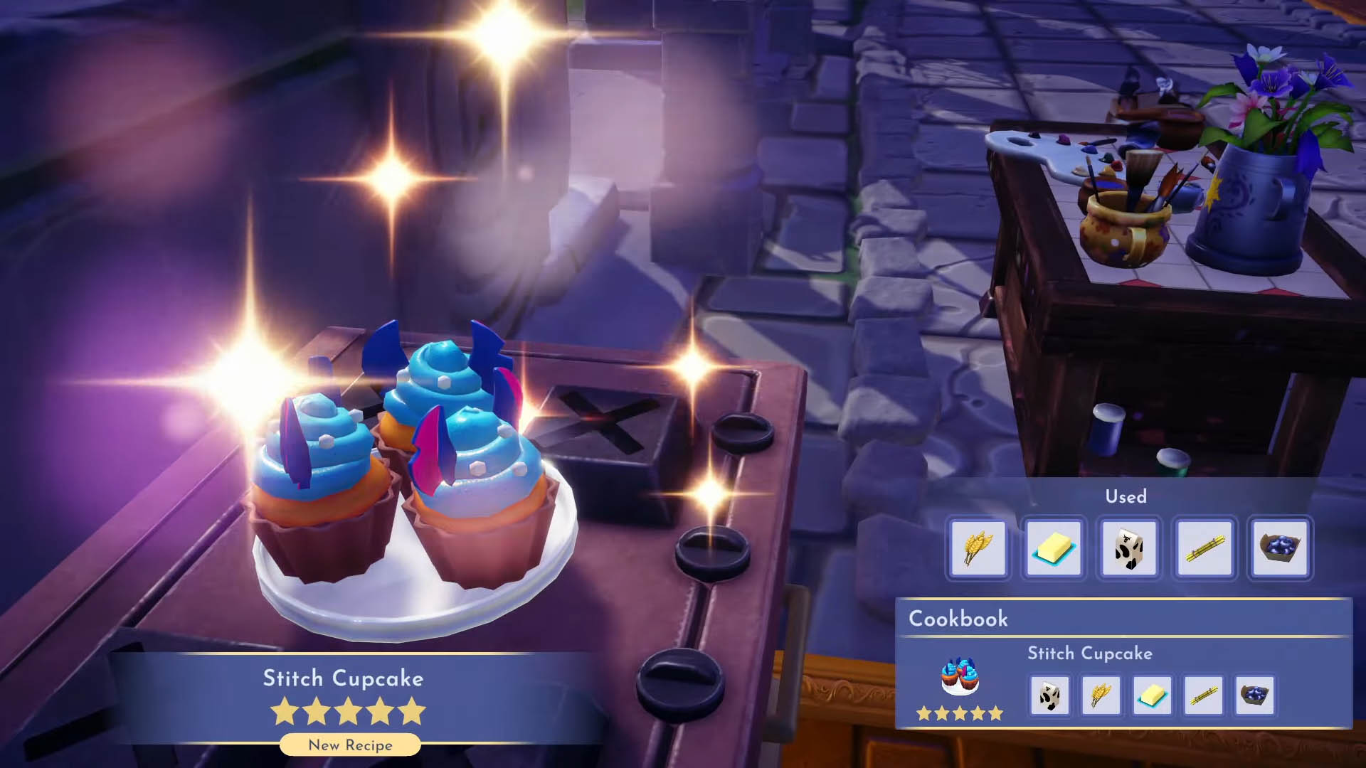 How to make all five Cupcake recipes in Disney Dreamlight Valley