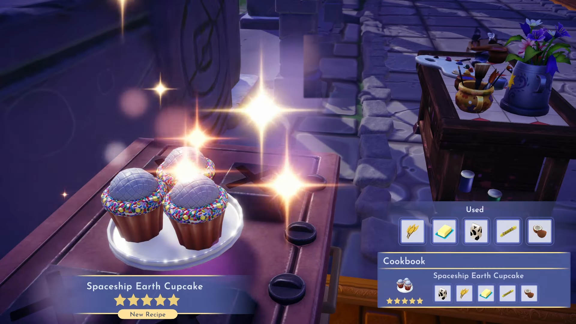 How to make all five Cupcake recipes in Disney Dreamlight Valley