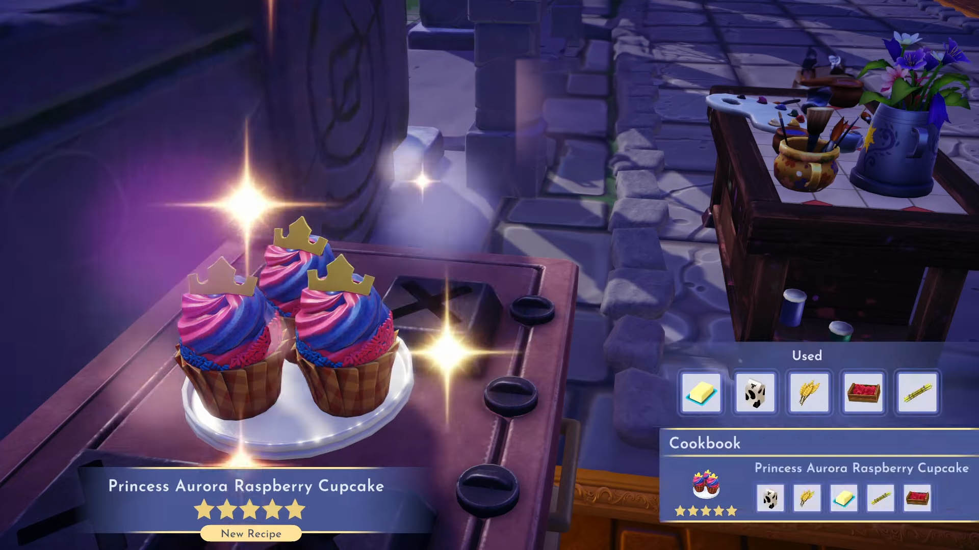 How to make all five Cupcake recipes in Disney Dreamlight Valley