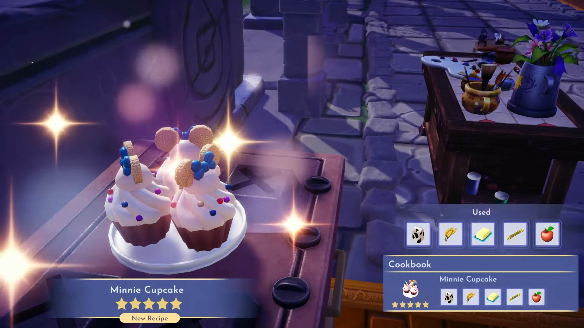 How to make all five Cupcake recipes in Disney Dreamlight Valley