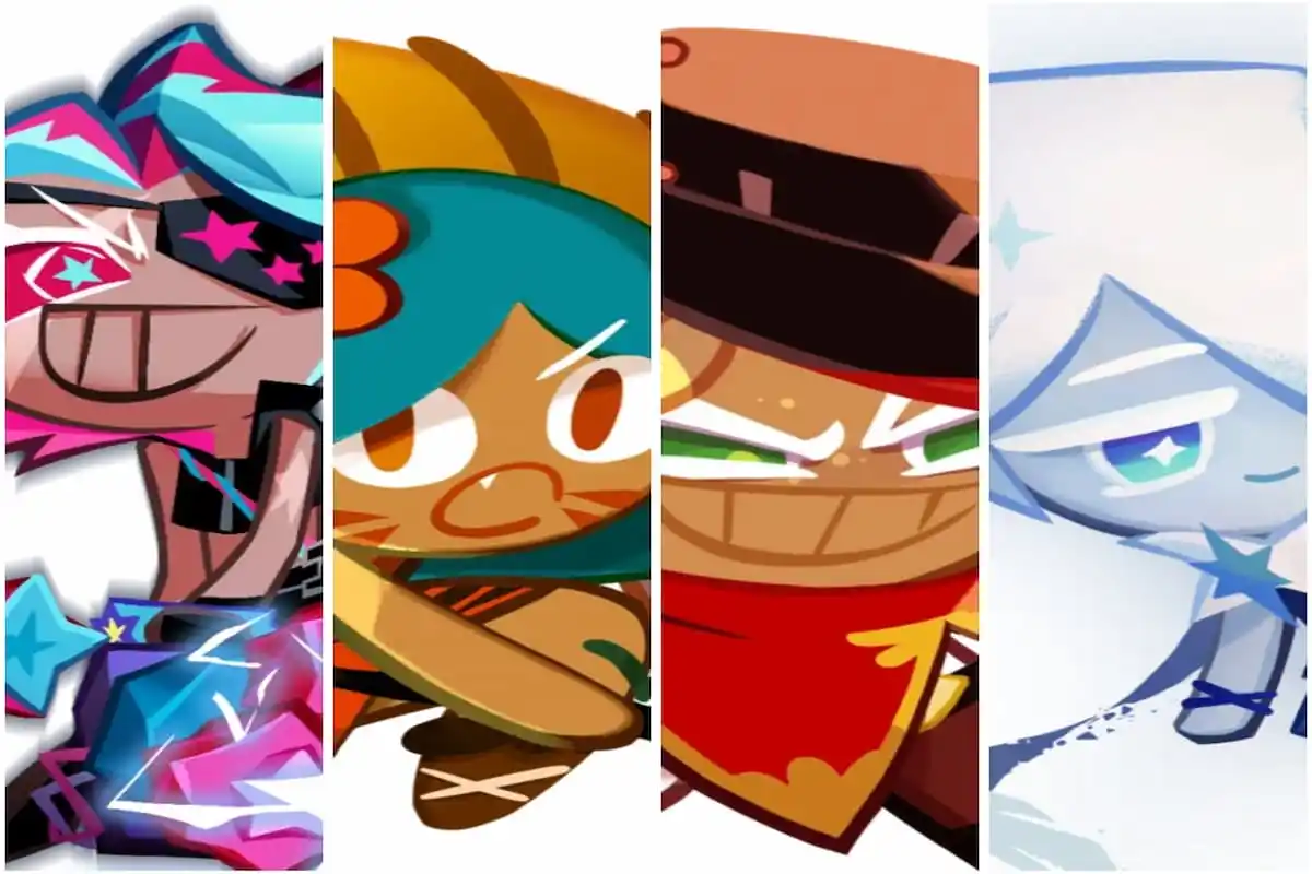 A collage of some of the Ranged Cookies in Cookie Run Kingdom.
