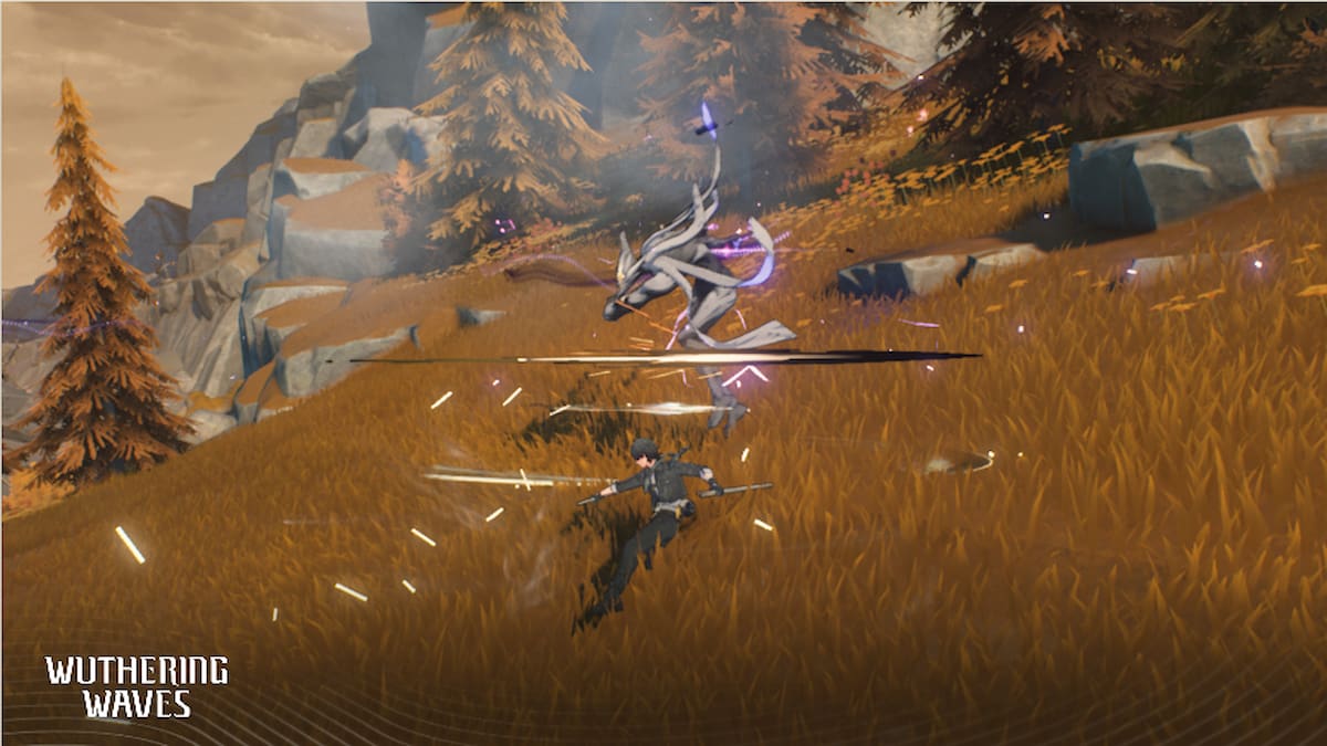 Player fighting the Echo in Wuthering Waves