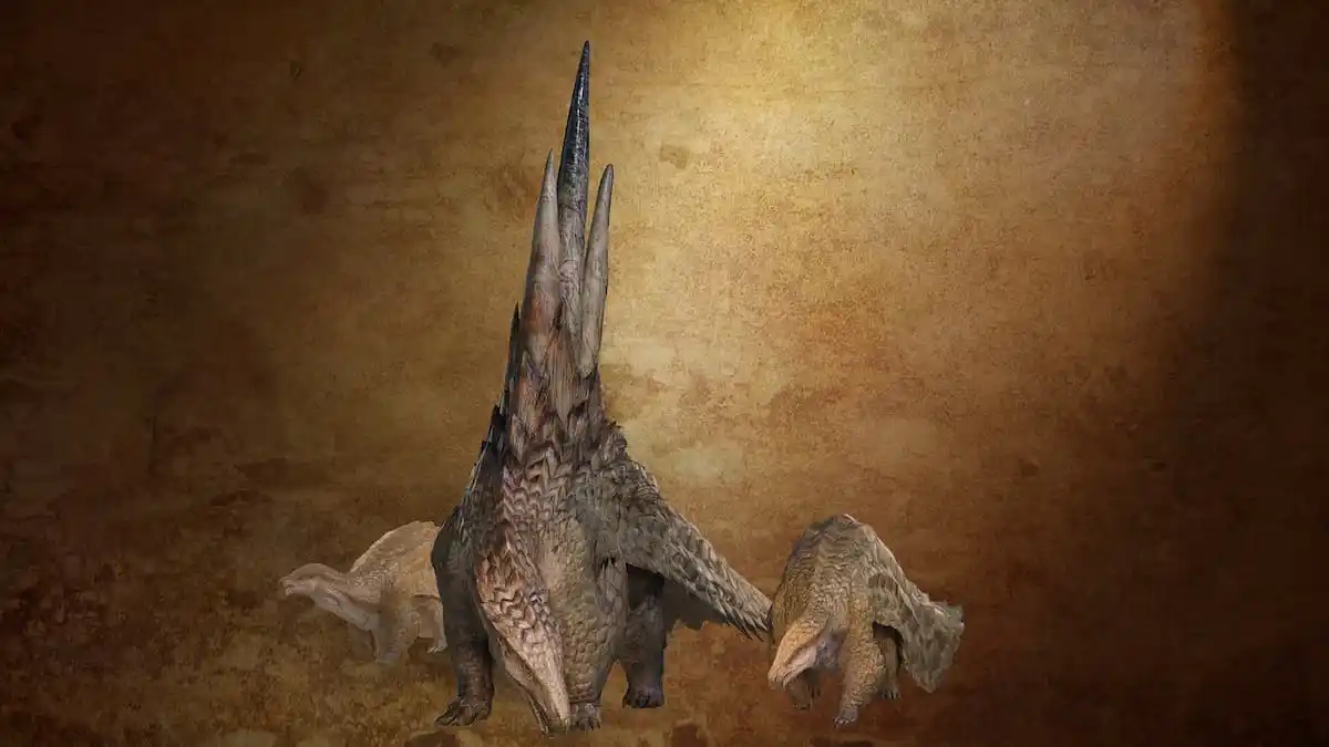 An image of the Ceratonoth monster from Monster Hunter Wilds